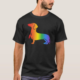 Rainbow Dackel Hund Lover T-Shirt
