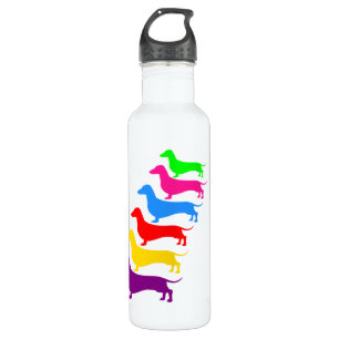 Rainbow Dackel Wasser Flasche Trinkflasche