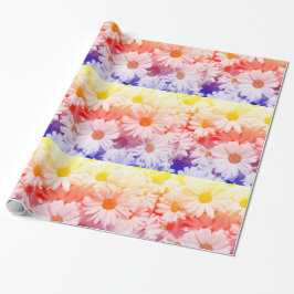 Rainbow Daisies Geschenkpapier