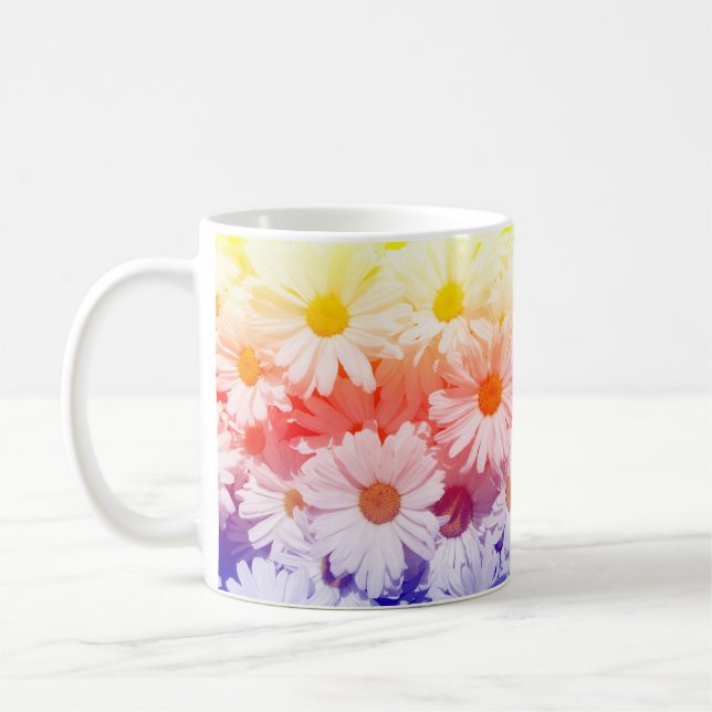 Rainbow Daisies Kaffeetasse (Links)