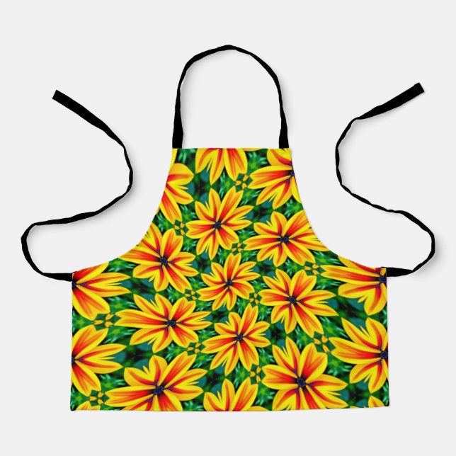 Rainbow Daisy Pattern Schürze (Vorderseite)