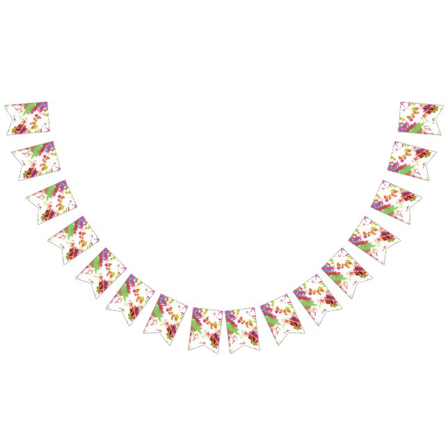 Rainbow Daisy Strip Design Wimpelkette (Alle)