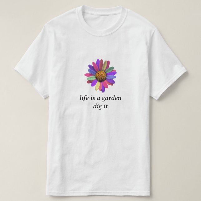 Rainbow Daisy T - Shirt (Design vorne)