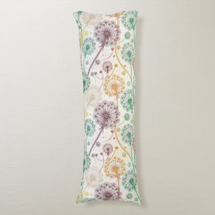 Rainbow Dandelion Breeze - Whimsisches Floral Seitenschläferkissen