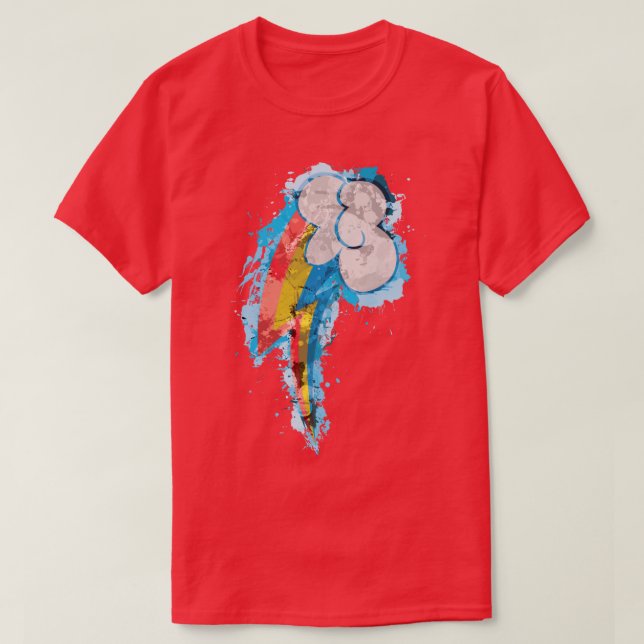 Rainbow Dash CM Spritzer T-Shirt (Design vorne)