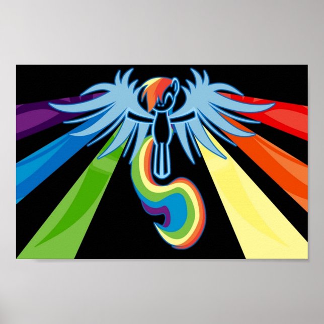 Rainbow Dash Minimal Poster (Vorne)