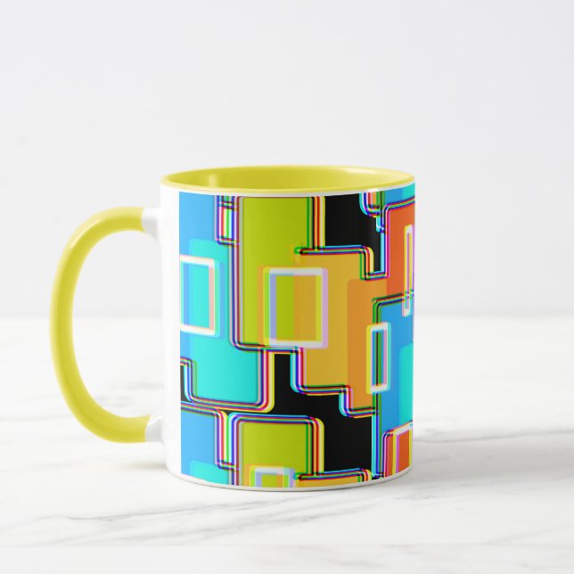 Rainbow Deko Zuhause Living Abstrakt Tasse (Links)