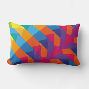 Rainbow Deluxe Grafisches Muster-Pillow Lendenkissen