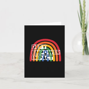 Rainbow Depower Impact Aufkleber Karte