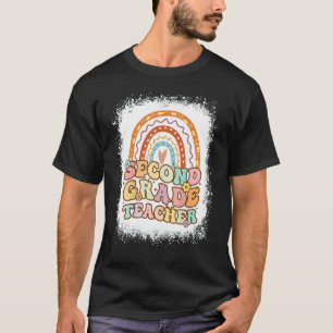 Rainbow der zweiten Klasse brach Retro zurück in d T-Shirt