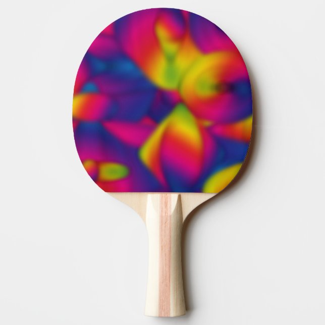 Rainbow Design Blue Innen Tischtennis Schläger (Rückseite)