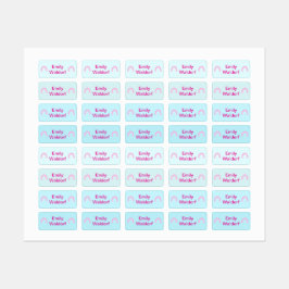 Rainbow Design Kids' Name Clothing School Labels Etiketten