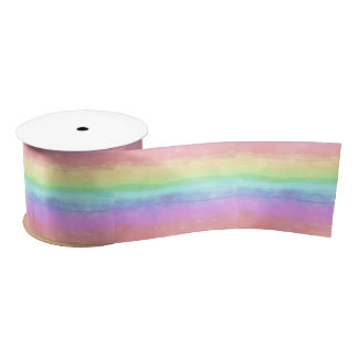 Rainbow Design Satin Ribbon Satinband
