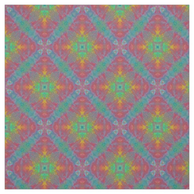 Rainbow Diamond Gefärbte Krawatte Stoff (Muster)
