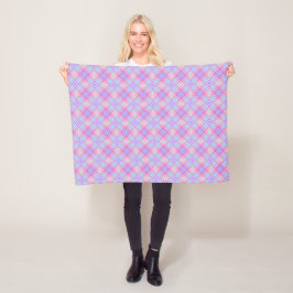Rainbow Diamond Kariert Modern Country Fleecedecke