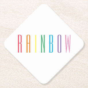 RAINBOW Diamond Paper Untersetzer