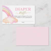 Rainbow Diaper Raffelkarte