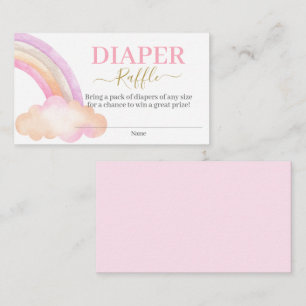 Rainbow Diaper Raffellenkarte Begleitkarte