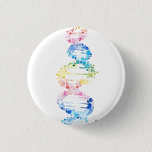 Rainbow DNA Button (Vorderseite)