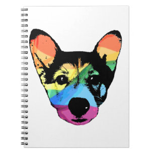 Rainbow Dog, Notizbuch, Spiralheft Notizblock