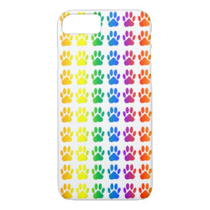 Rainbow Dog Pawprint Case-Mate iPhone Hülle