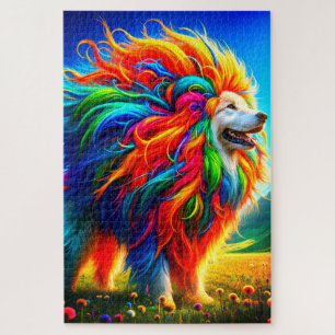 Rainbow Dog Puzzle