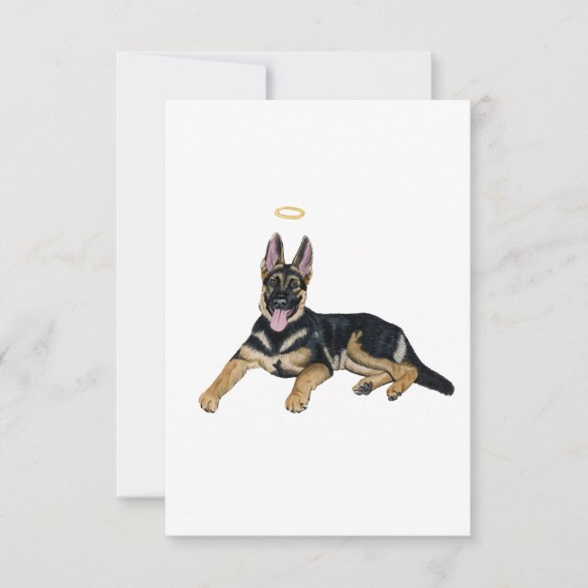 Rainbow Dog Sympathy Card Dankeskarte (Vorderseite)