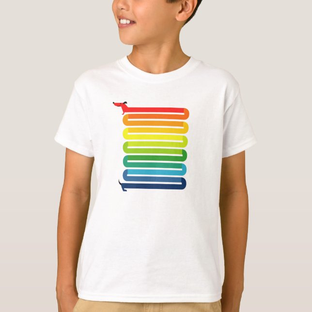 Rainbow Dog T-Shirt (Vorderseite)