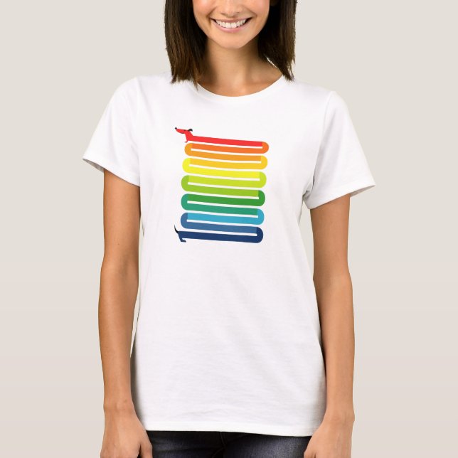 Rainbow Dog T-Shirt (Vorderseite)
