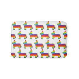 Rainbow Donkey Piñata Cinco De Mayo Party Badematte