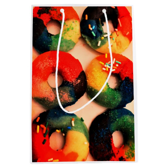 Rainbow Donuts Mittlere Geschenktüte (Vorderseite)
