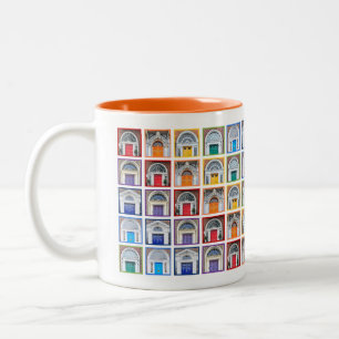 Rainbow Doors of Ireland Coffee Cup Zweifarbige Tasse