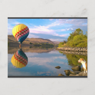 Rainbow-Doppel Postkarte