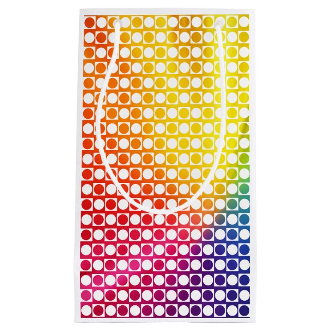 Rainbow Dot Kleine Geschenktüte (Vorderseite)