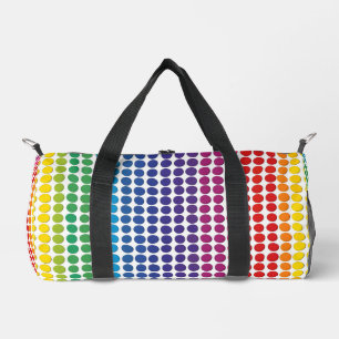 Rainbow Dots Muster Duffle Bag