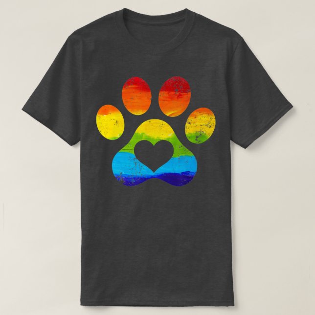 Rainbow Dow Pw Print Flag LGBTQ Gay Pride Monat T-Shirt (Design vorne)