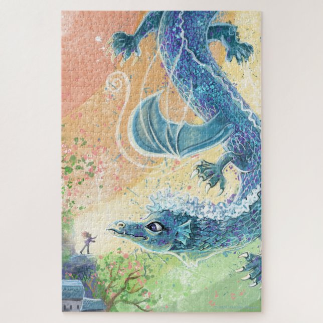 Rainbow Dragon Art Puzzle (Vertikal)