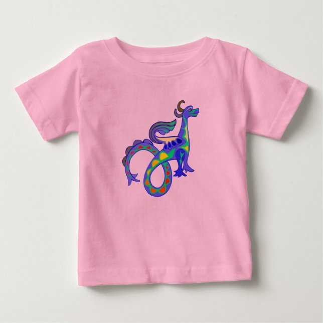 Rainbow Dragon Baby T-shirt (Vorderseite)