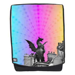 Rainbow Dragon Backpack Rucksack