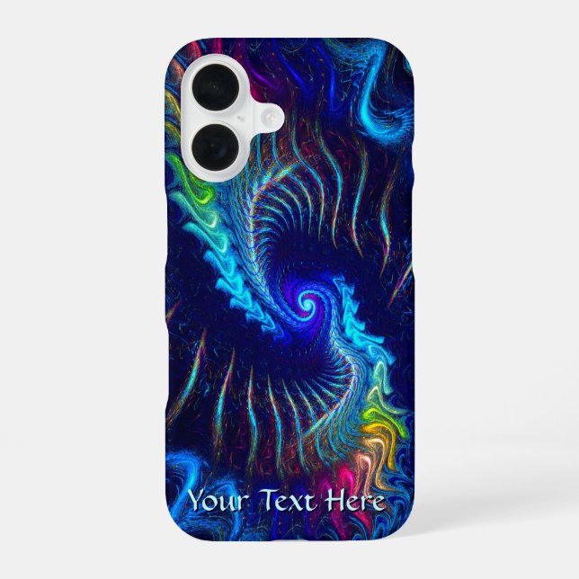 Rainbow Dragon iPhone 16 Hülle (Rückseite)