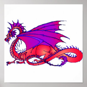 Rainbow Dragon Poster