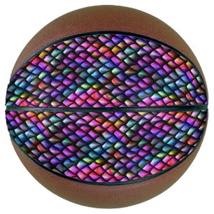 Rainbow Dragon Scales Basketball