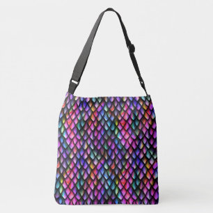 Rainbow Dragon Scales Cross-Body Bag Tragetaschen Mit Langen Trägern