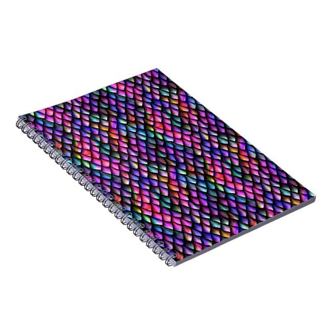 Rainbow Dragon Scales Foto Notebook Notizblock (Rechte Seite)