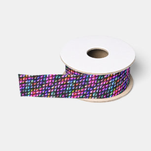 Rainbow Dragon Scales Ribbon Ripsband
