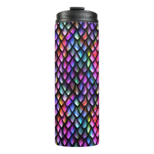 Rainbow Dragon Scales Thermal Tumbler Thermosbecher