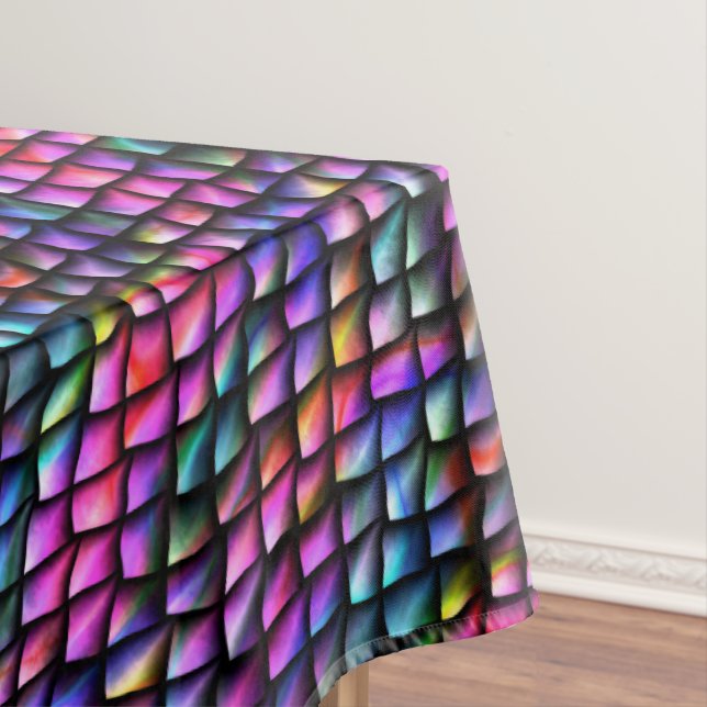 Rainbow Dragon Scales Tischdecke (Beispiel)