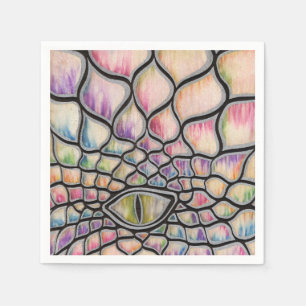 Rainbow Dragon Serviette