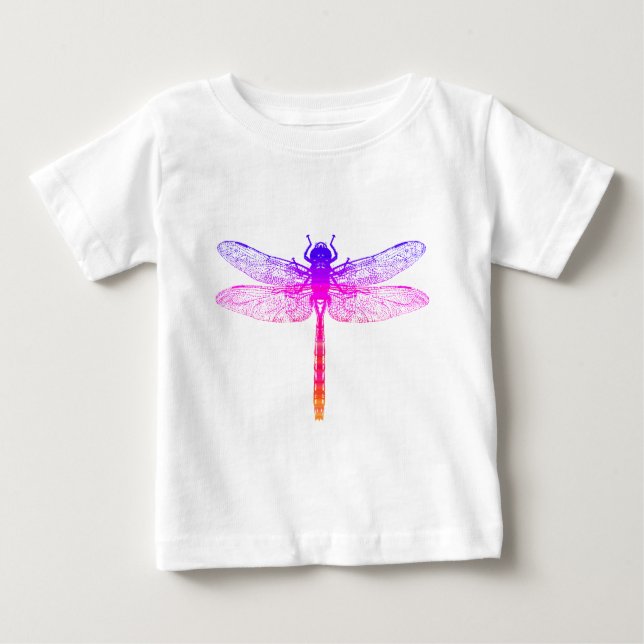 Rainbow Dragonfly Baby T-shirt (Vorderseite)