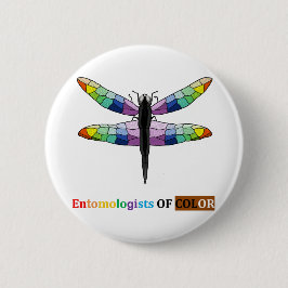 Rainbow Dragonfly Button